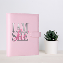 Load image into Gallery viewer, I AM SHE Refillable Leather Undated Planner