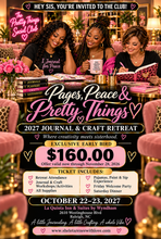 Load image into Gallery viewer, PAGES, PEACE & PRETTY THINGS 2027 JOURNAL & CRAFT RETREAT