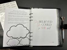 Load image into Gallery viewer, I AM SHE Refillable Leather Undated Planner
