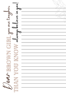Dear Brown Girl Journal Files