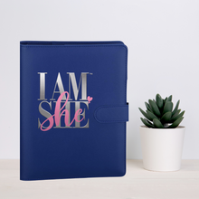 Load image into Gallery viewer, I AM SHE Refillable Leather Undated Planner

