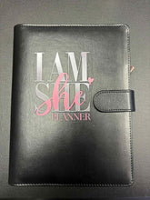 Load image into Gallery viewer, I AM SHE Refillable Leather Undated Planner
