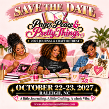 Load image into Gallery viewer, PAGES, PEACE &amp; PRETTY THINGS 2027 JOURNAL &amp; CRAFT RETREAT
