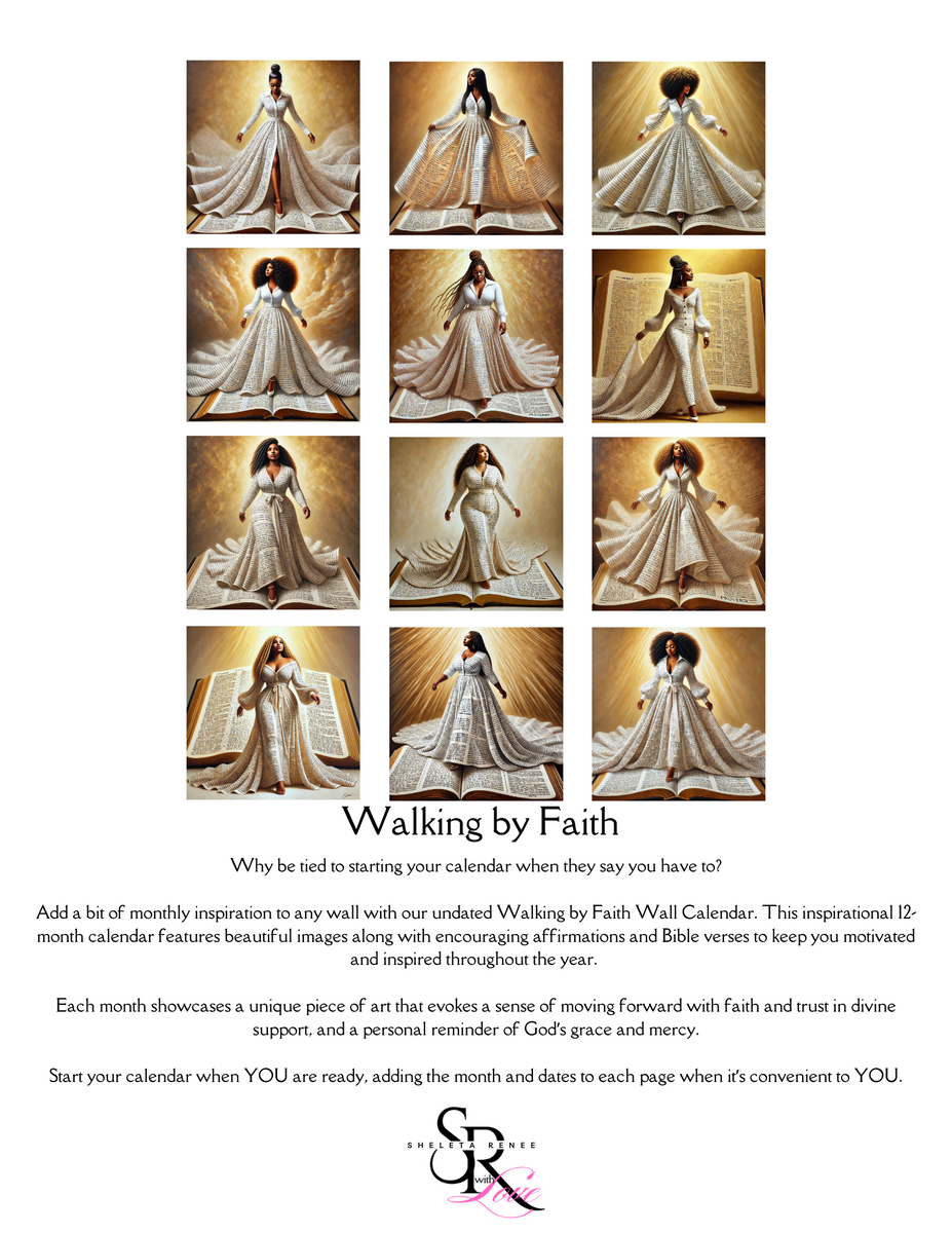 12 Month Undated Wall Calendar – SHELETA RENEE